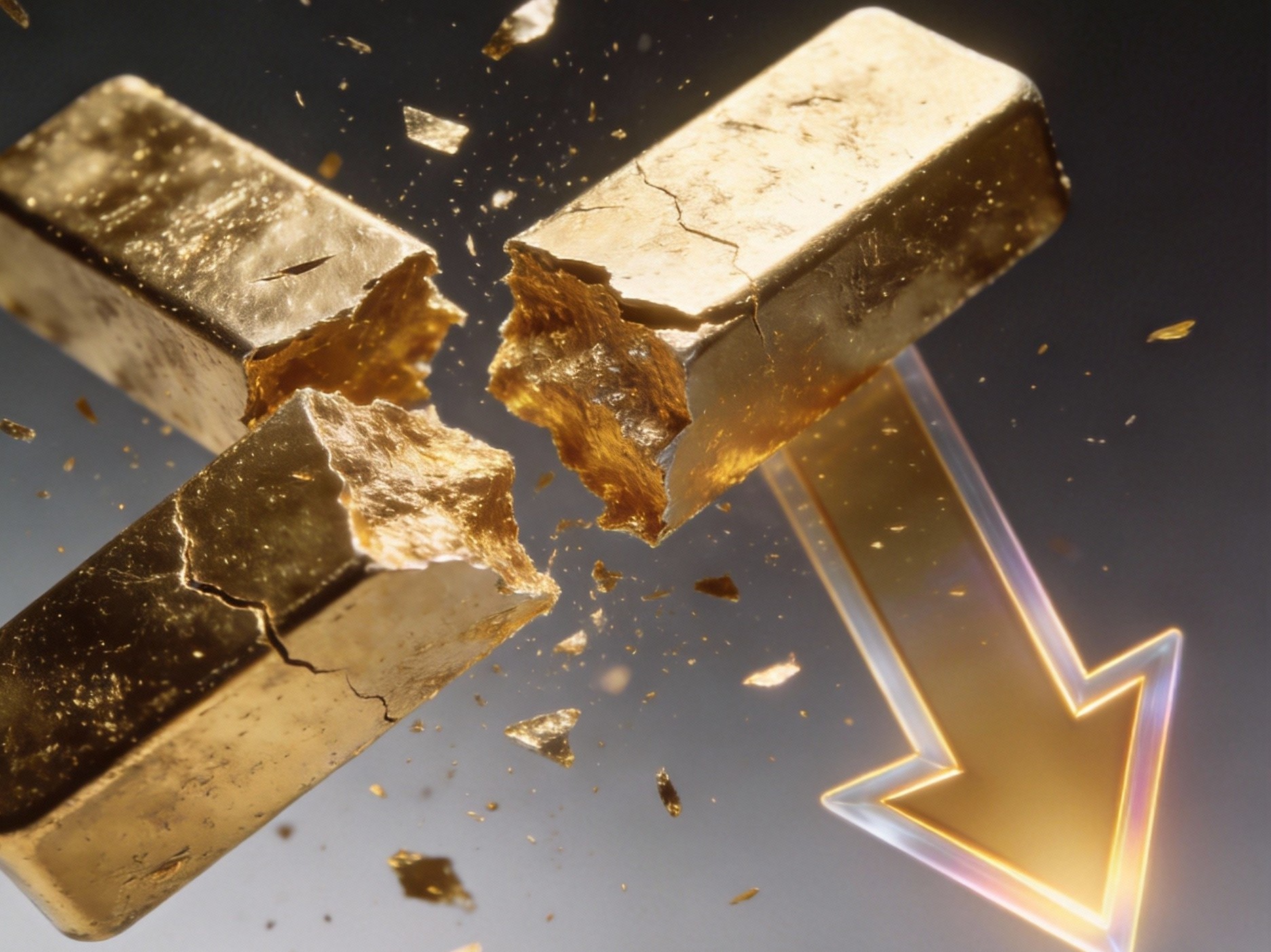 金价失守4800美元震荡回调